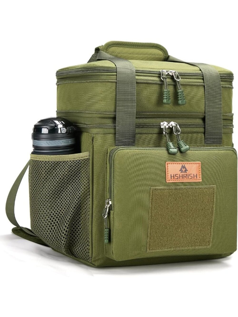 Large Expandable Insulated Tactical Lunch Bag - Leakproof Cooler for Work